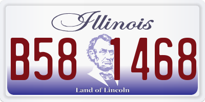 IL license plate B581468