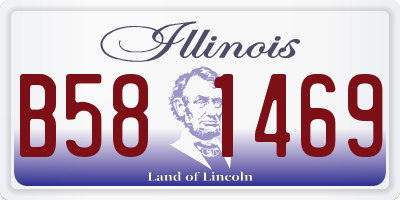 IL license plate B581469