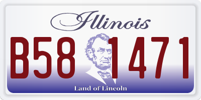 IL license plate B581471