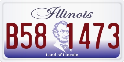 IL license plate B581473