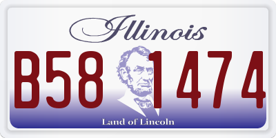 IL license plate B581474