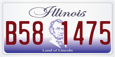 IL license plate B581475