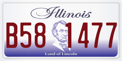 IL license plate B581477