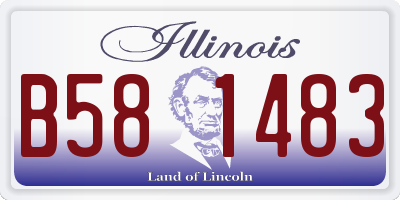 IL license plate B581483
