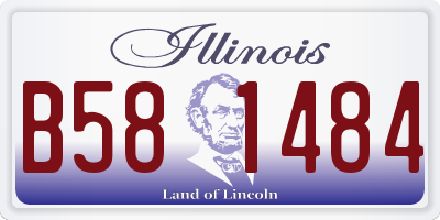 IL license plate B581484