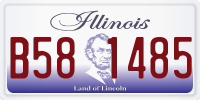 IL license plate B581485