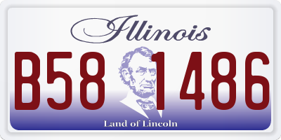 IL license plate B581486
