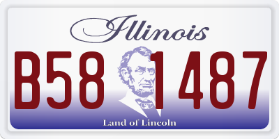 IL license plate B581487