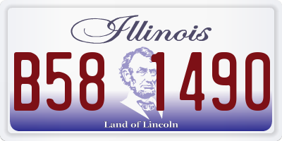 IL license plate B581490