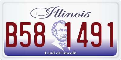IL license plate B581491