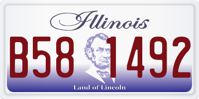 IL license plate B581492