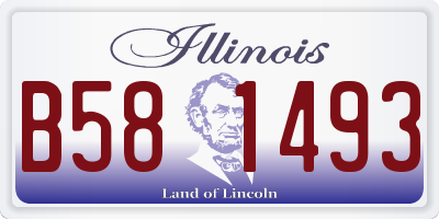 IL license plate B581493