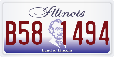 IL license plate B581494
