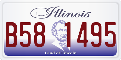 IL license plate B581495