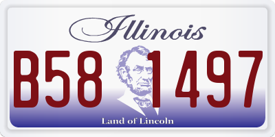 IL license plate B581497