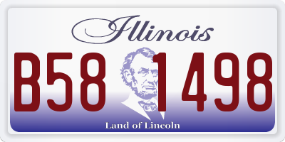 IL license plate B581498