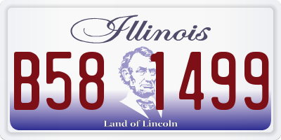 IL license plate B581499