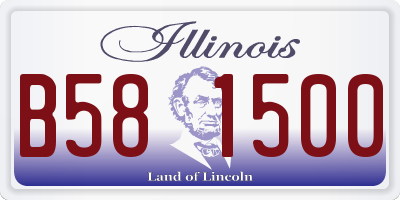 IL license plate B581500