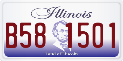 IL license plate B581501