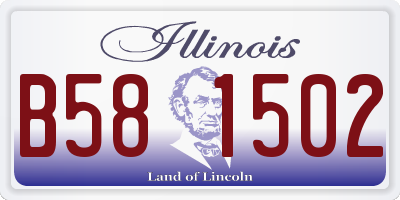 IL license plate B581502