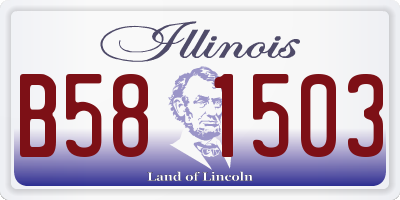 IL license plate B581503