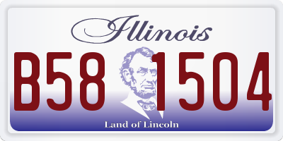 IL license plate B581504