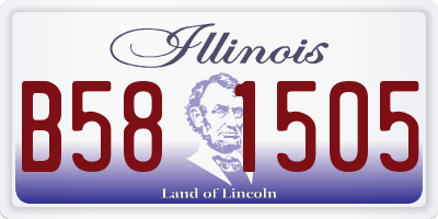 IL license plate B581505