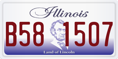 IL license plate B581507