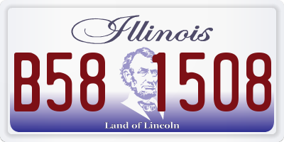 IL license plate B581508