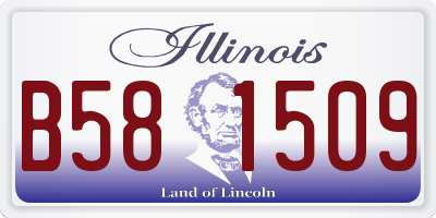 IL license plate B581509