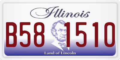 IL license plate B581510