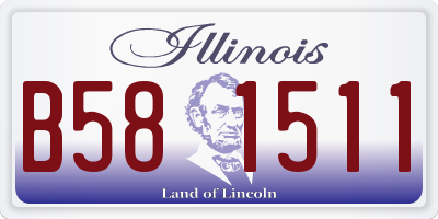 IL license plate B581511