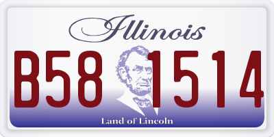 IL license plate B581514