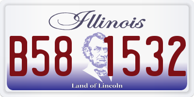 IL license plate B581532