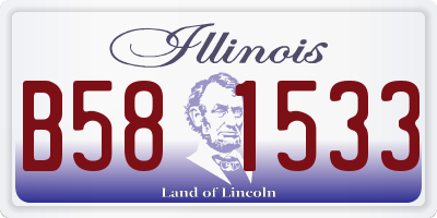 IL license plate B581533