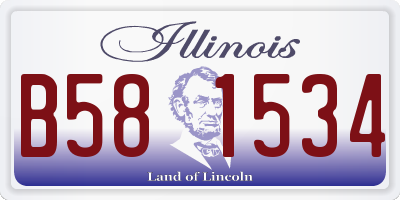 IL license plate B581534