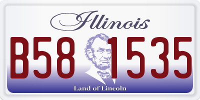IL license plate B581535