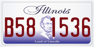 IL license plate B581536
