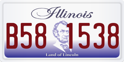 IL license plate B581538