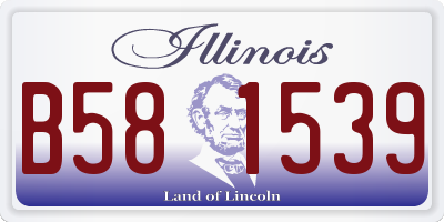 IL license plate B581539