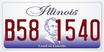 IL license plate B581540
