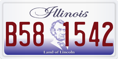 IL license plate B581542