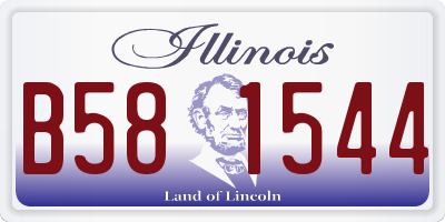 IL license plate B581544