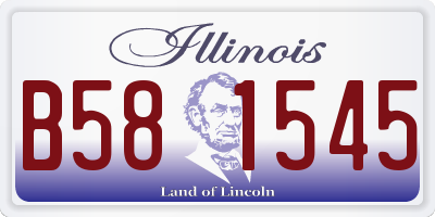 IL license plate B581545
