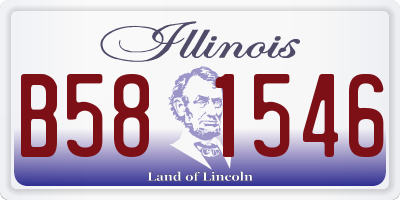 IL license plate B581546