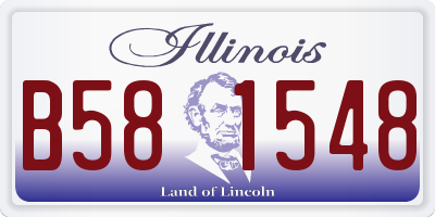 IL license plate B581548