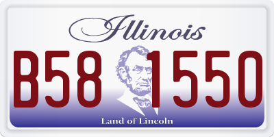 IL license plate B581550