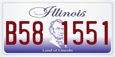 IL license plate B581551