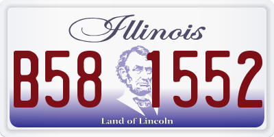IL license plate B581552