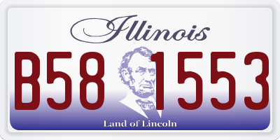 IL license plate B581553